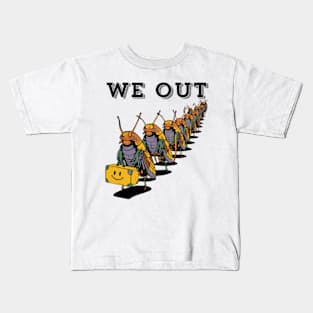 Funny Cicada We Out Cute Cicada Brood Emergence Kids T-Shirt